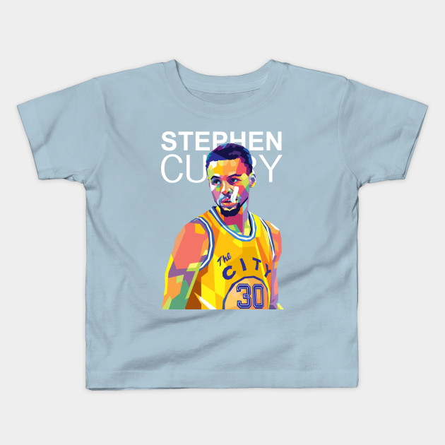 Curry on three Stephen Curry Kids TShirt TeePublic